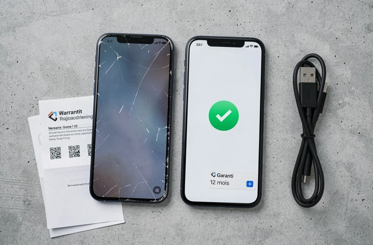 Comparaison entre un téléphone usagé et un téléphone reconditionné certifié avec garantie